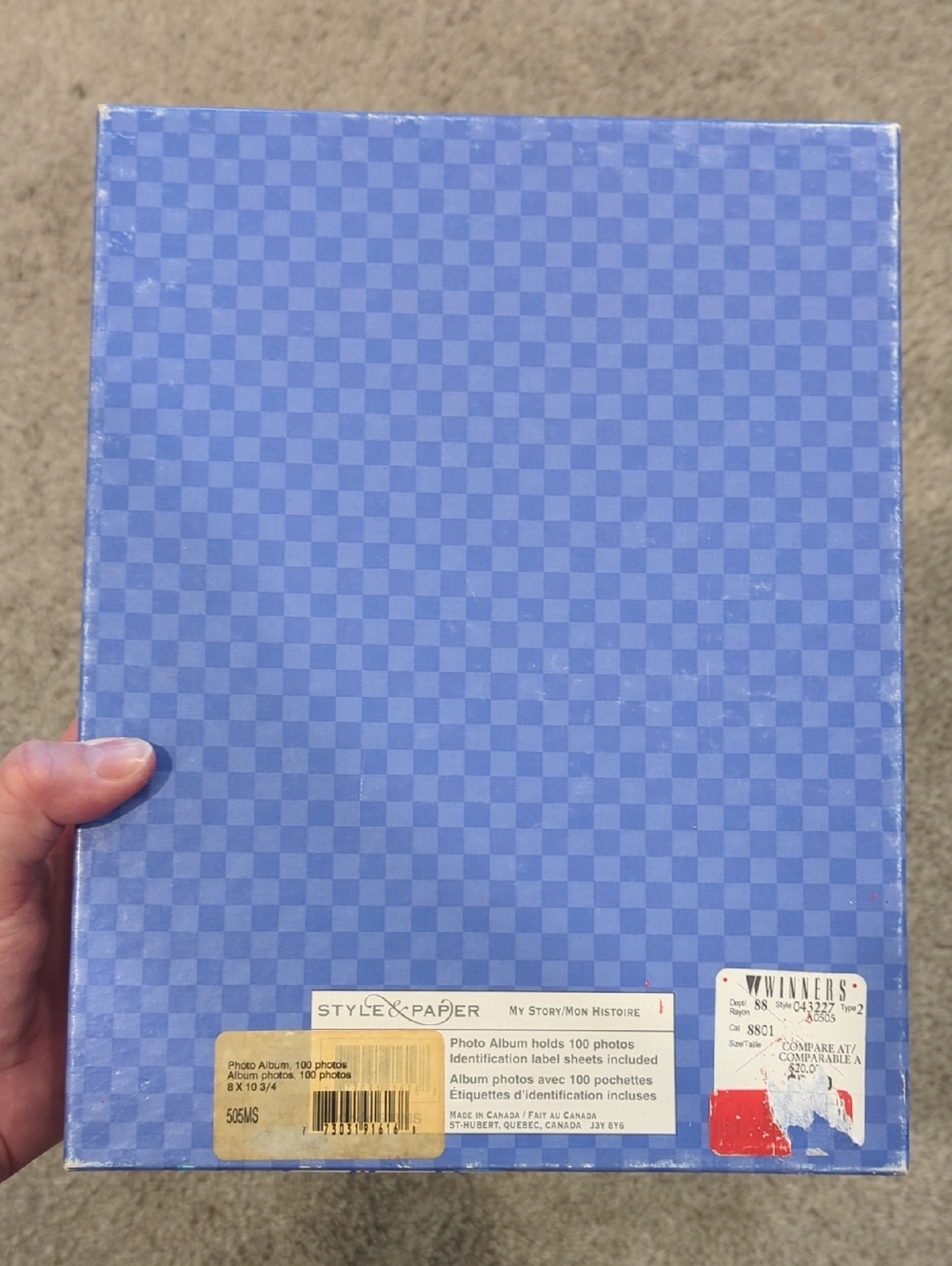 Boxed Baby Photo Album And Matching Note Cards - Picture 7 of 7